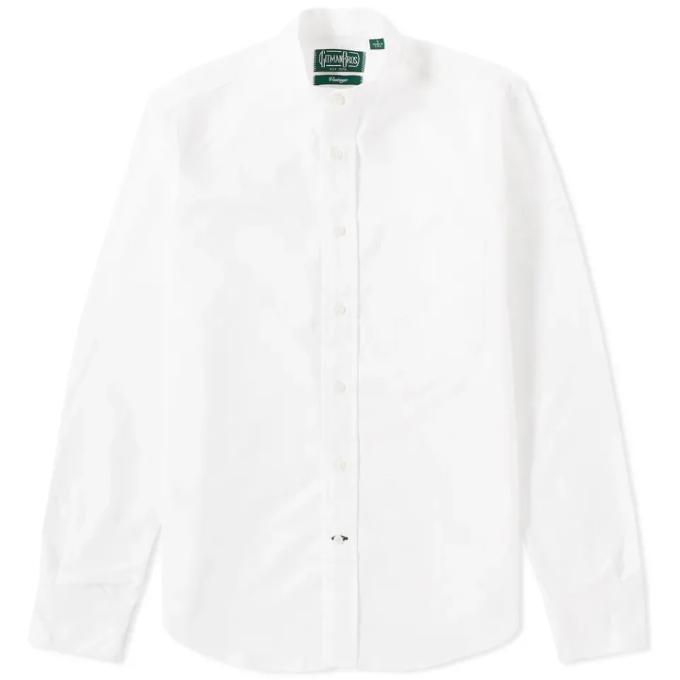 Band Collar Oxford Shirt