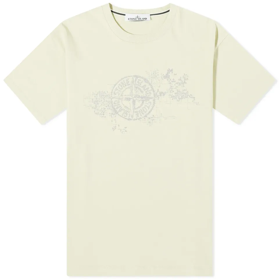 Camo Three Badge Print T-Shirt