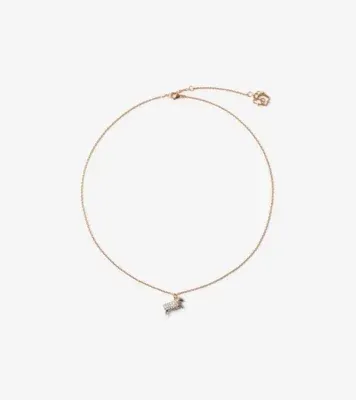 Sheep Charm Necklace​ in Gold/silver/clear