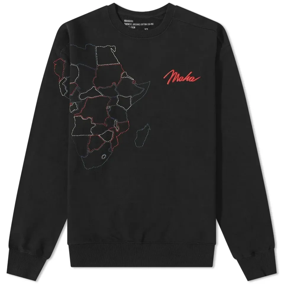 Tour Of Africa Embroidered Crew Sweat