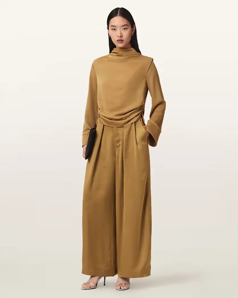 Lola Cocoon Legged Pleated Trousers