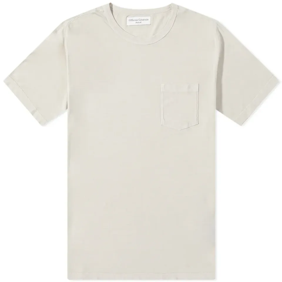 Officine Générale Pigment Dyed Pocket T-Shirt