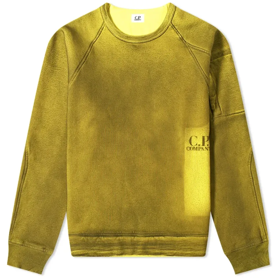 P.Ri.S.M Garment Dyed Print Crew Sweat