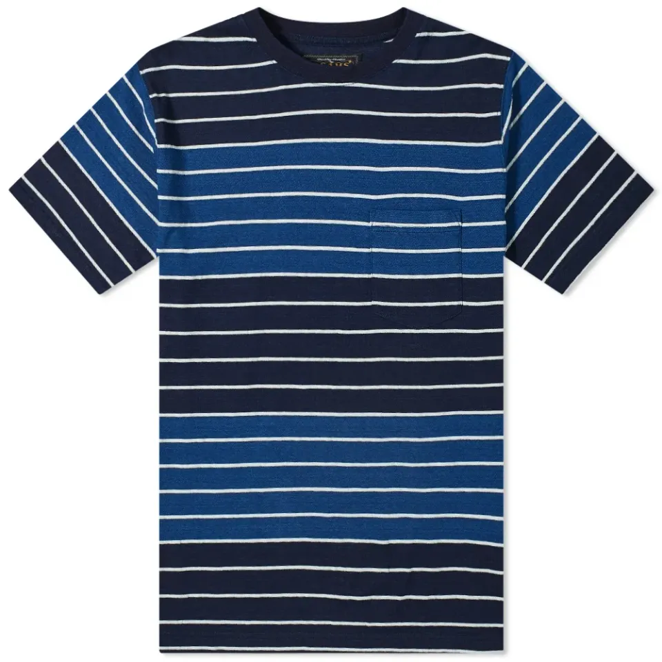Indigo Stripe Pocket T-Shirt
