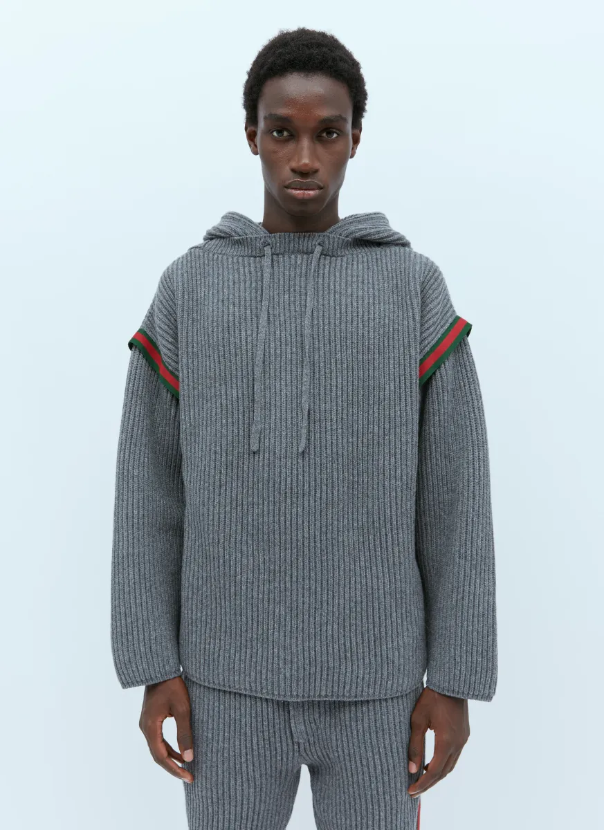 Wool Cashmere Hooded Sweater