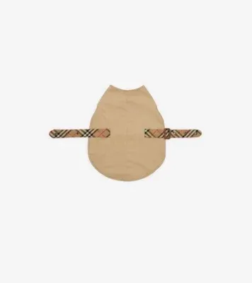 Gabardine Dog Coat in Honey beige/sand beige