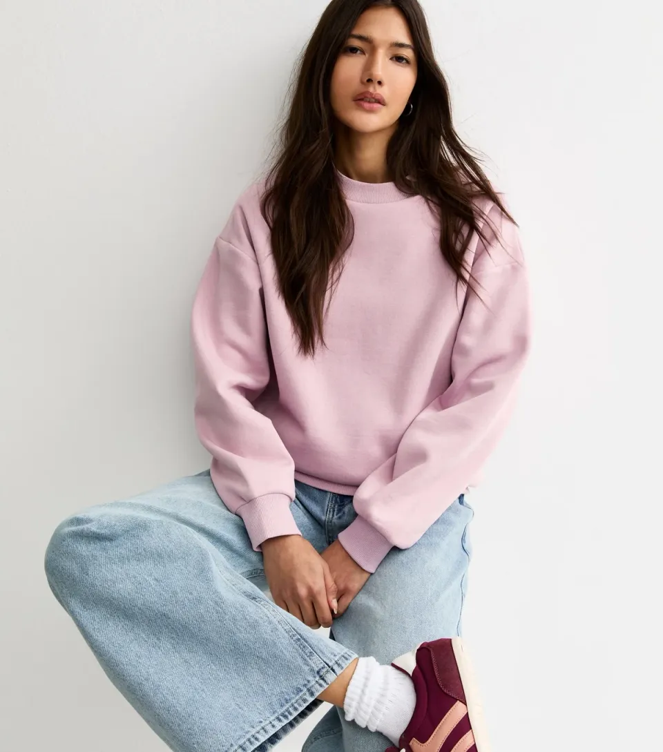 Women's Lilac Crew Neck Sweatshirt