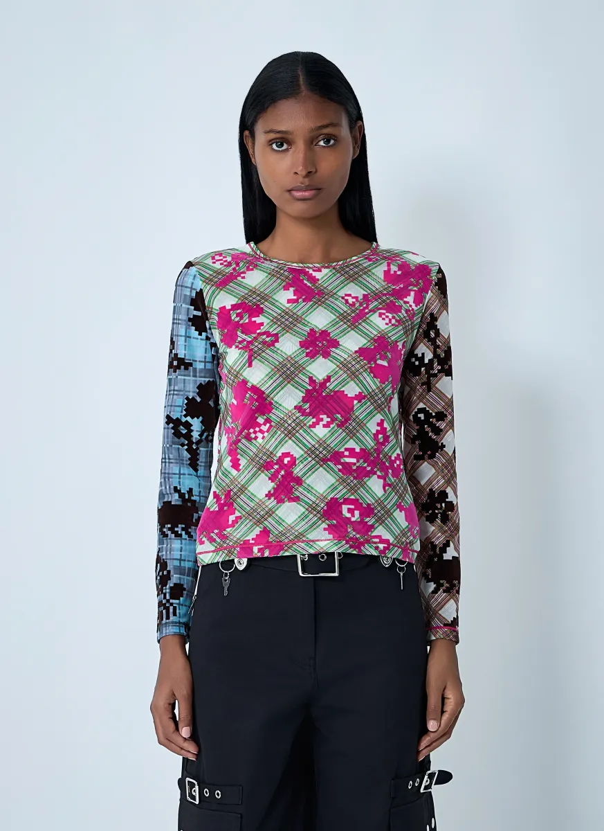 Pixel Bunny Mesh Top
