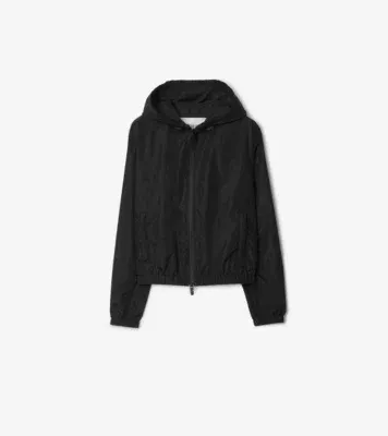 Knight Stamp Nylon Jacket in Black