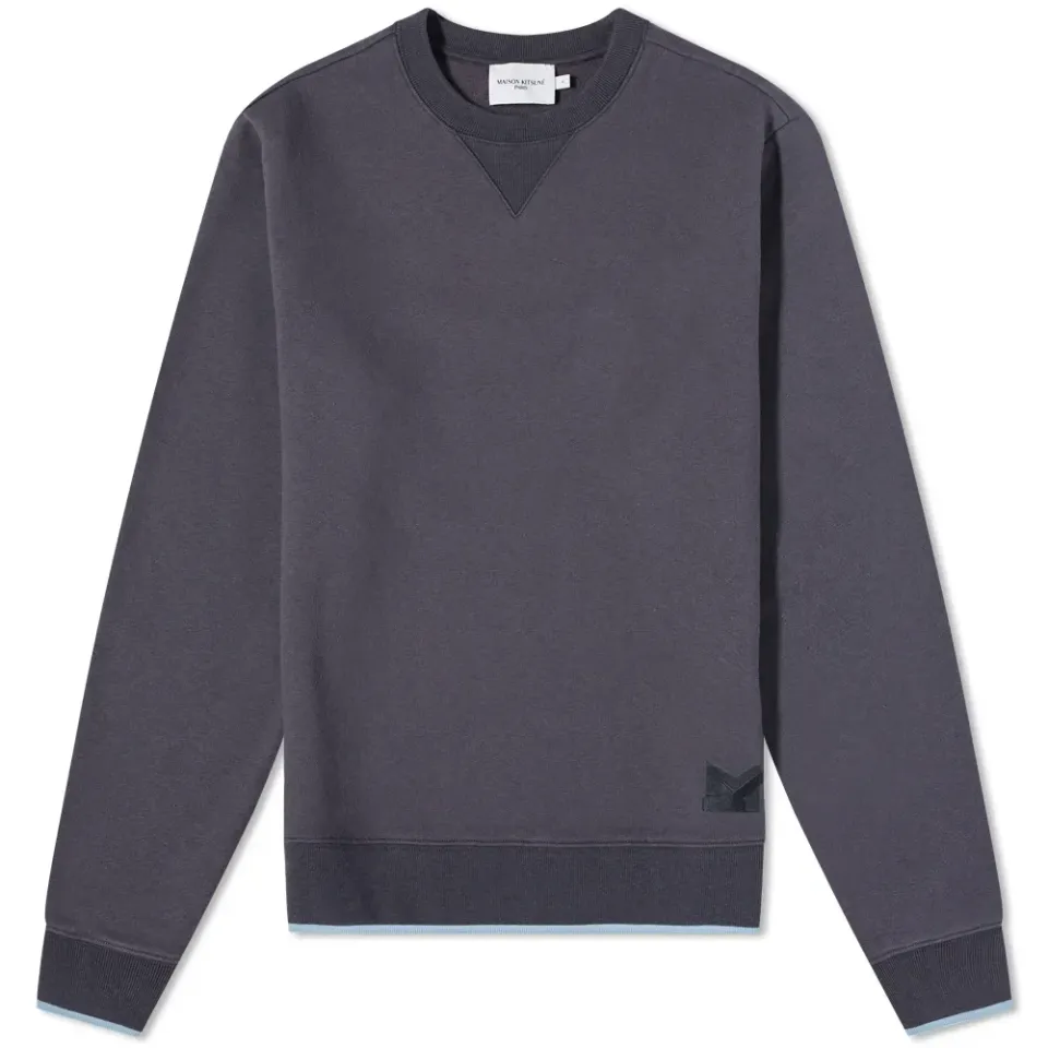 Maison Kitsuné Tonal MK Embroidery Crew Sweat