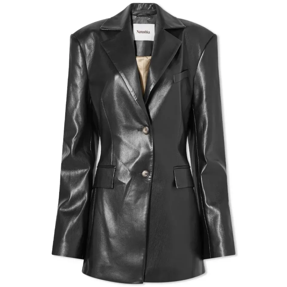 Hathi Vegan Leather Blazer