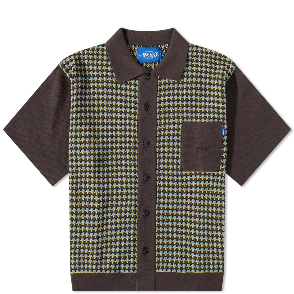 Short Sleeve Crochet Shirt