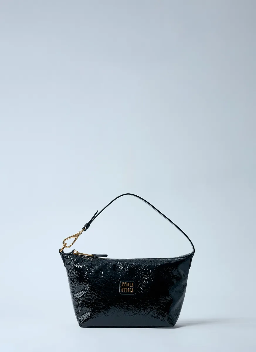 Patent Naplack Shoulder Bag