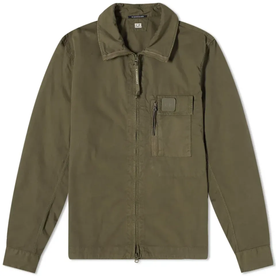 Patch Logo Zip Overshirt