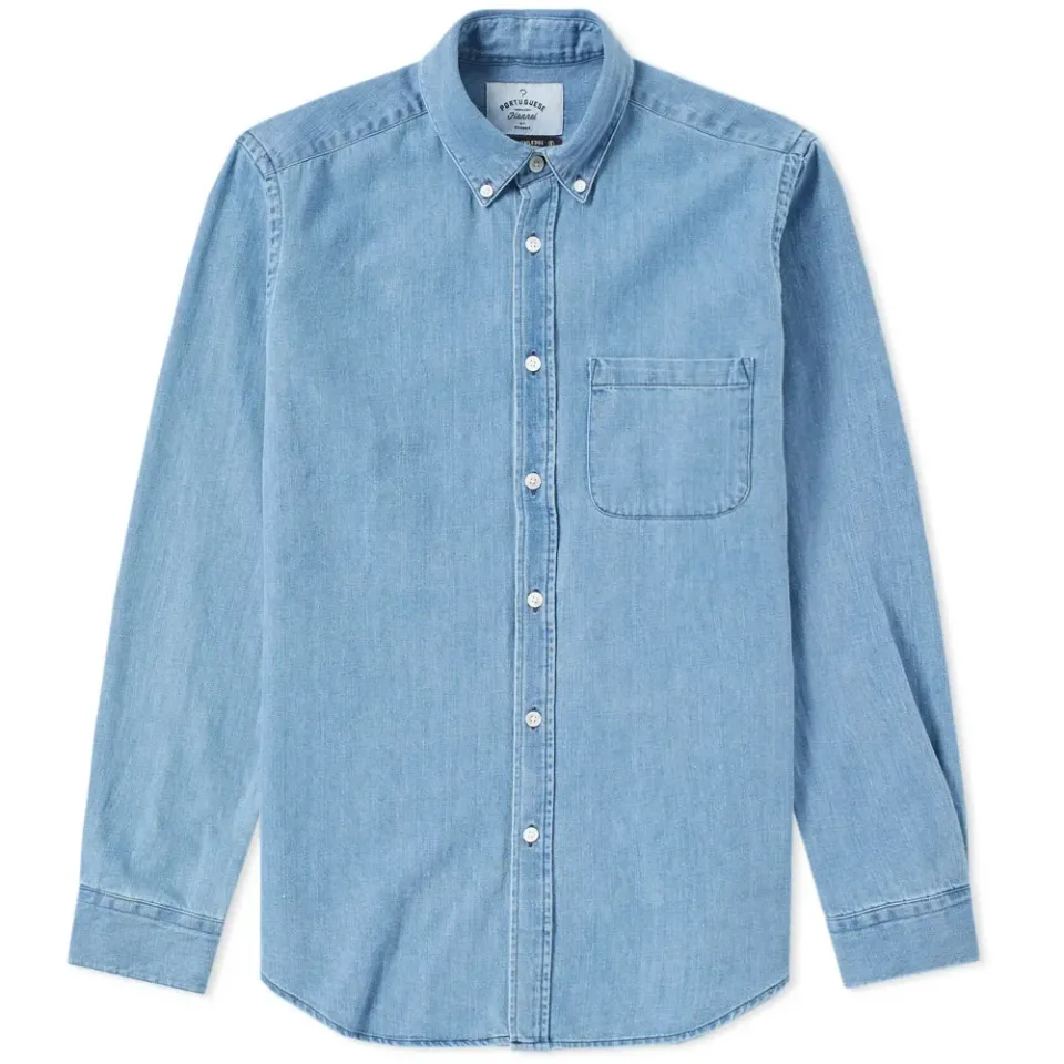 Button Down Ganga Denim Shirt