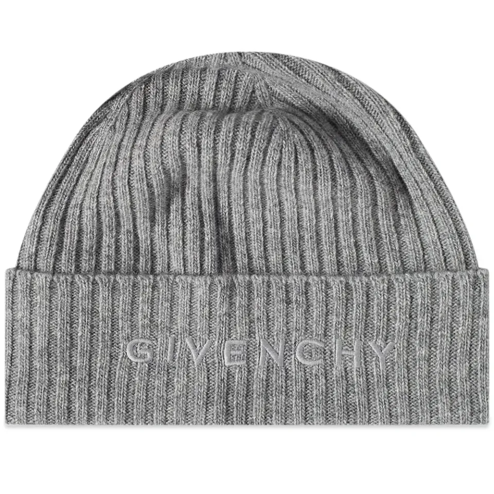 Ribbed Logo Beanie
