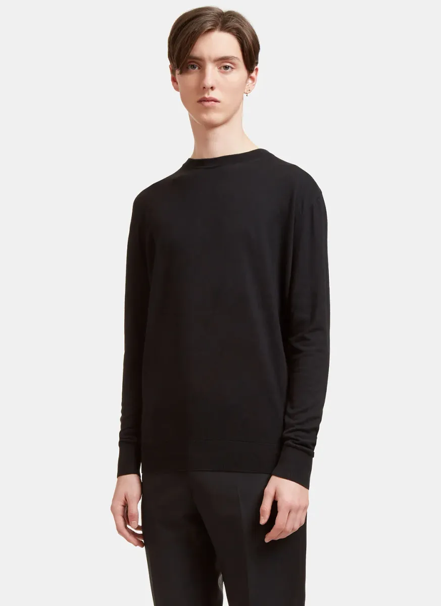 Silk and Cashmere-Blend Crewneck Sweater
