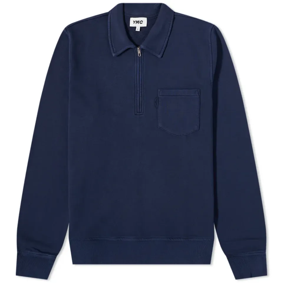 Sugden Button Up Sweat