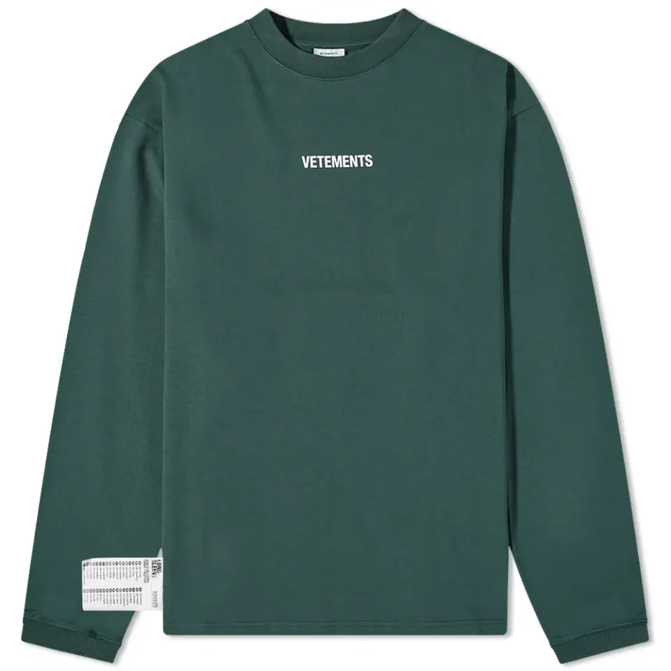Long Sleeve Logo Label T-Shirt