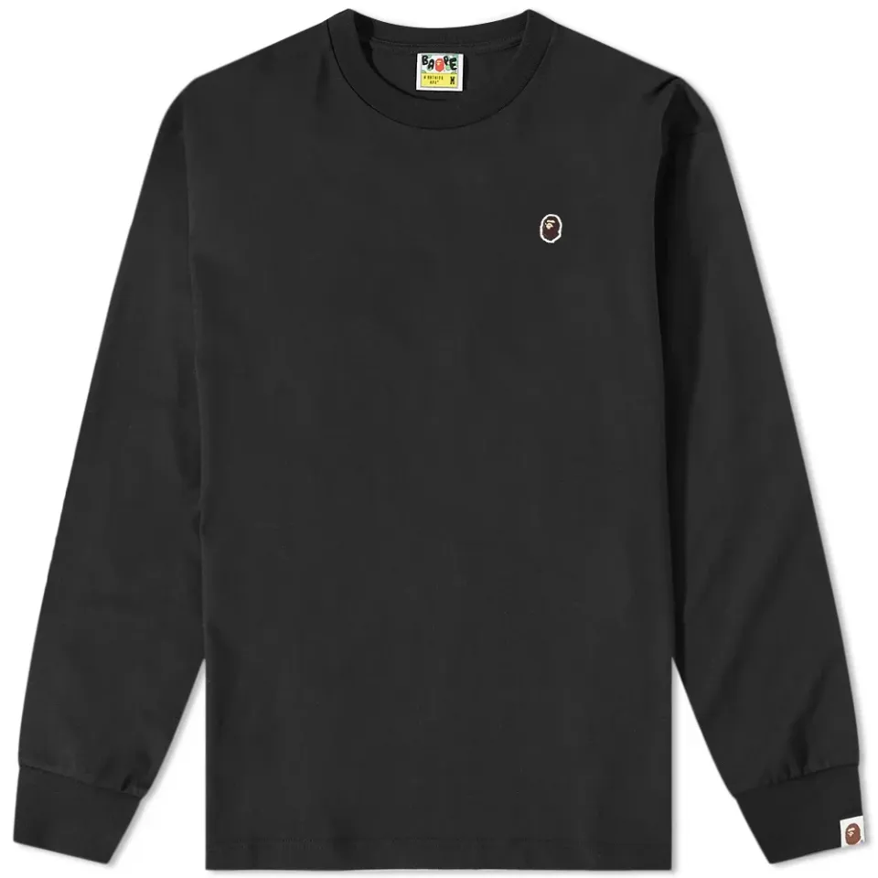 Long Sleeve Ape Head One Point Relaxed Fit T-Shirt