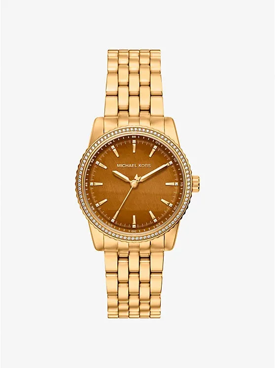 Bryant Pavé Gold-Tone Watch