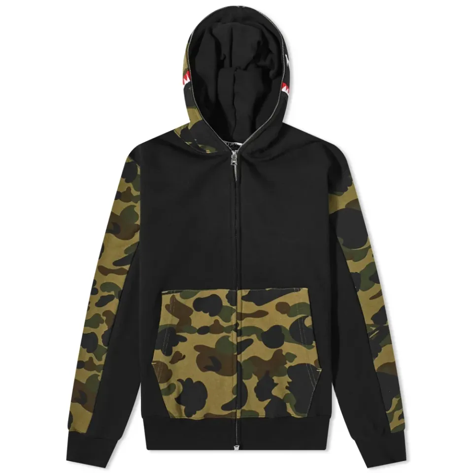 1st Camo Shark Full Zip Hoodie