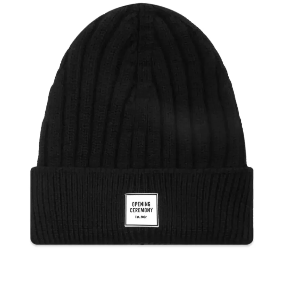 Box Logo Rib Beanie