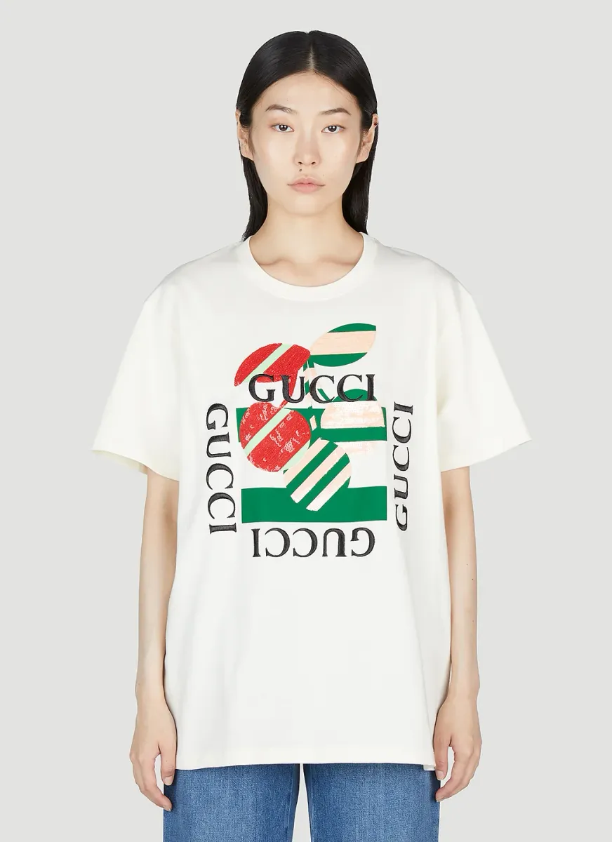Cherry Sequin T-Shirt