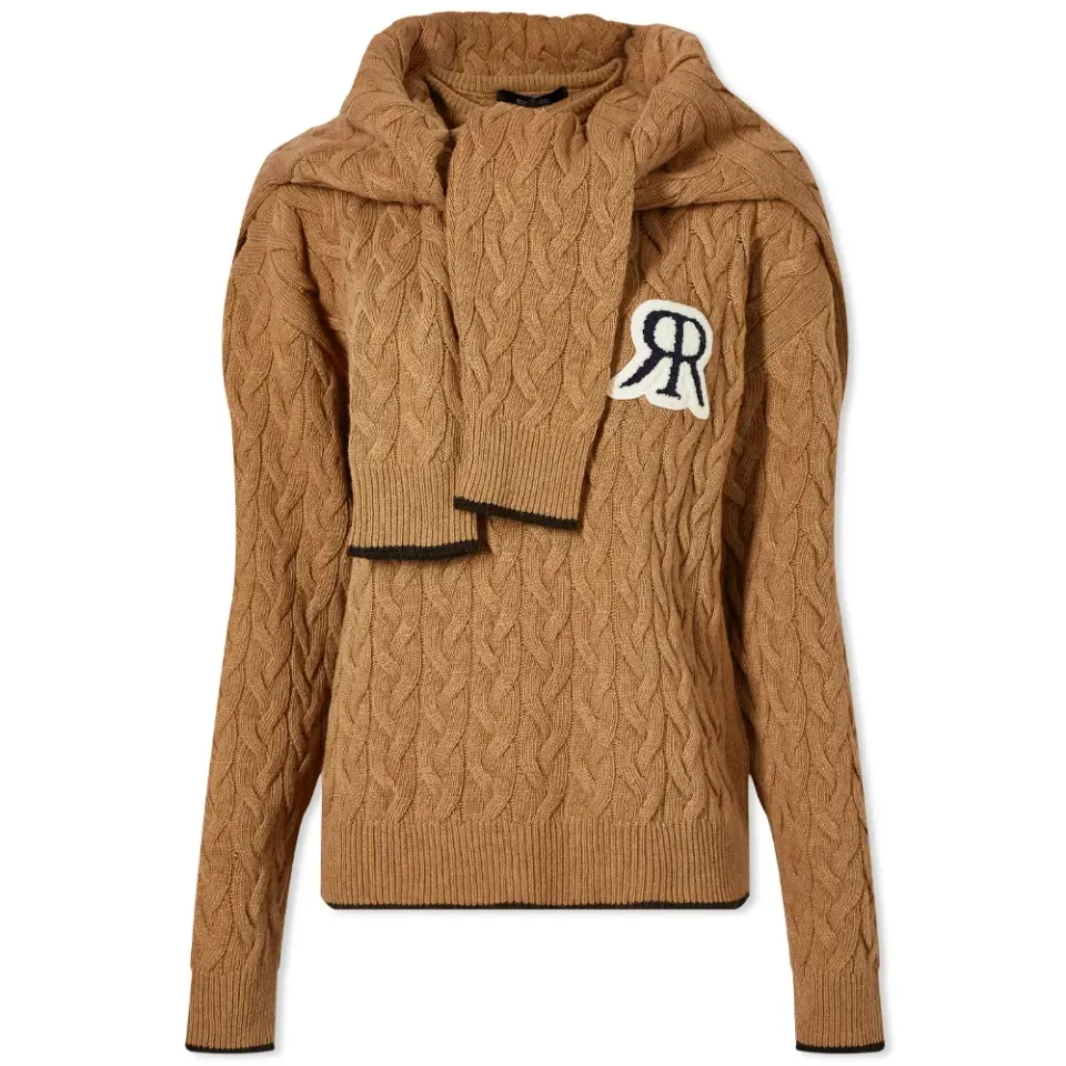 Cable Knit With Tie Detail
