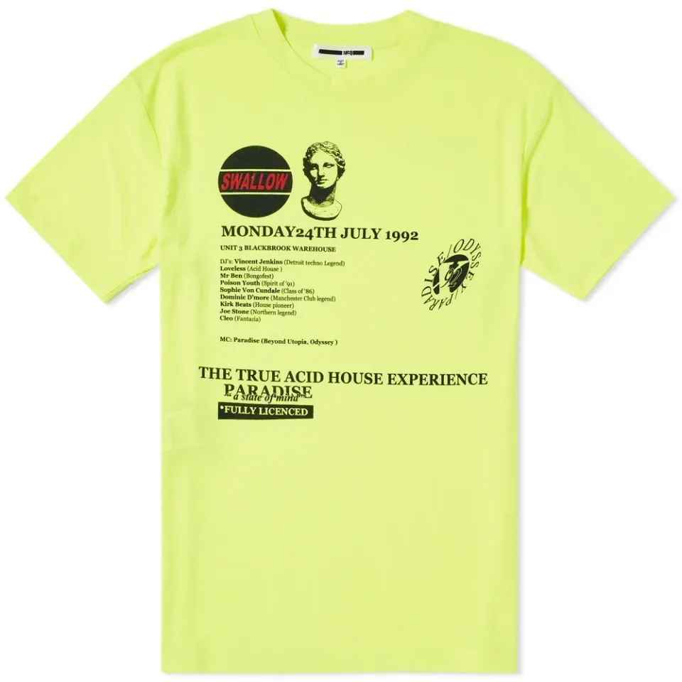McQ Alexander McQueen Neon Print Tee