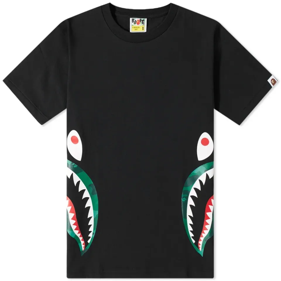 Colour Camo C Side Shark T-Shirt