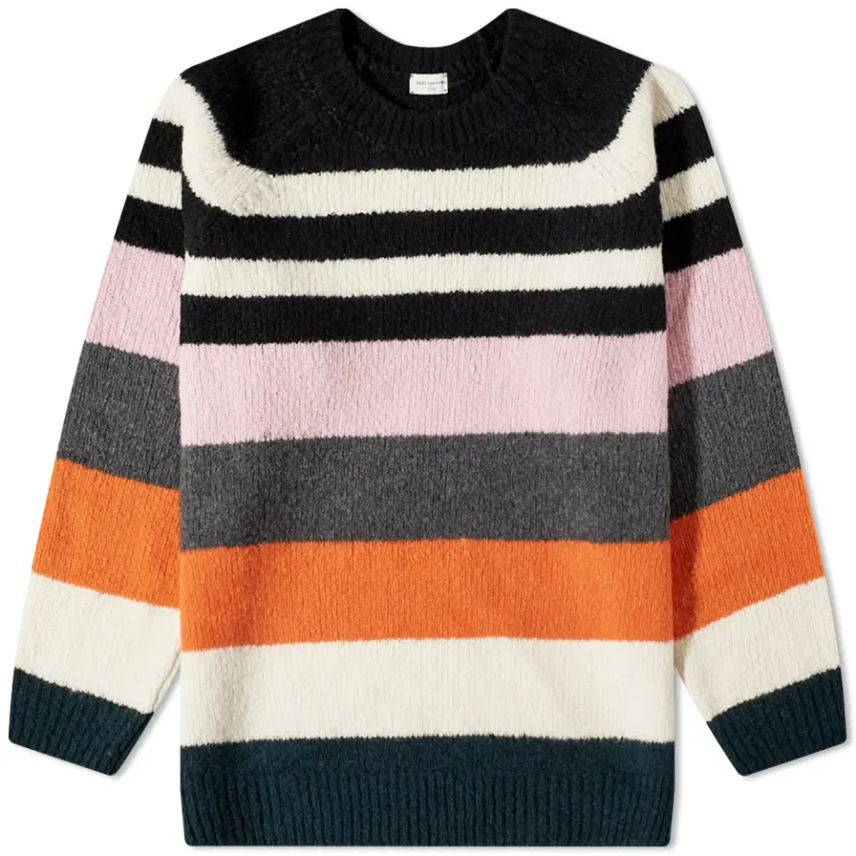 Nais Oversized Striped Crew Knit