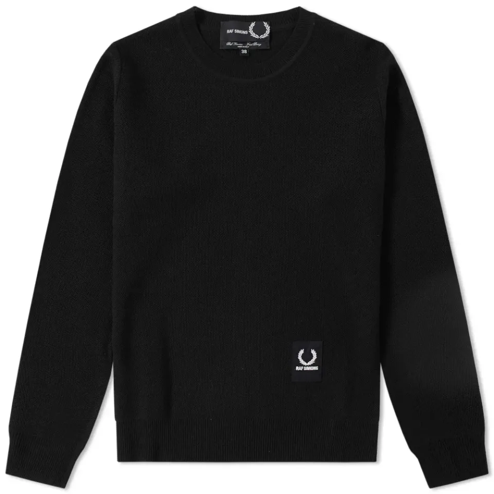 Elbow Patch Crew Knit