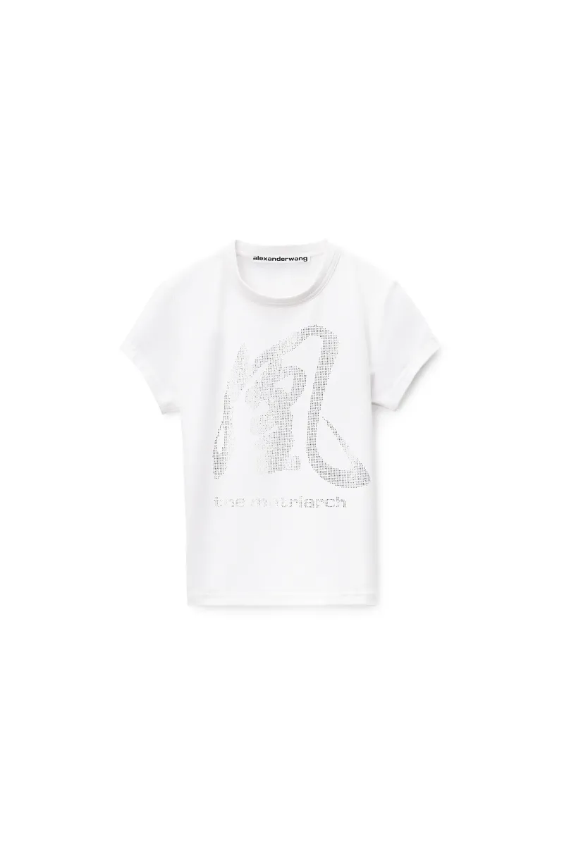 Crystal Hotfix Graphic Baby Tee