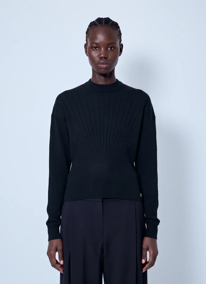 Ribbed Knit Sweater