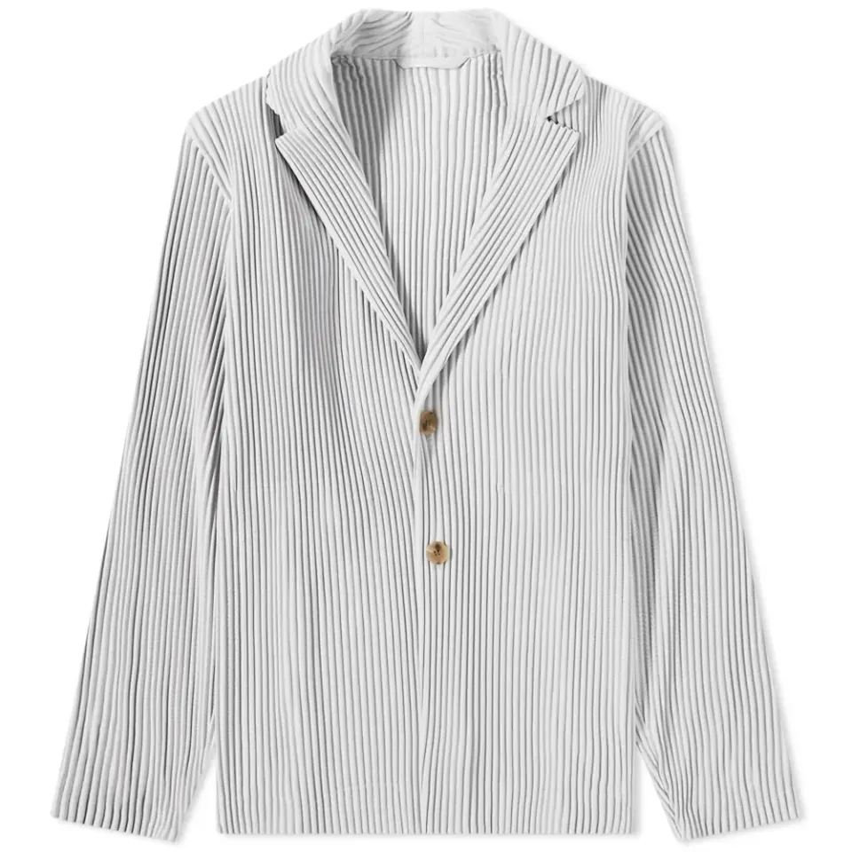 Pleated Single Breasted Jacket