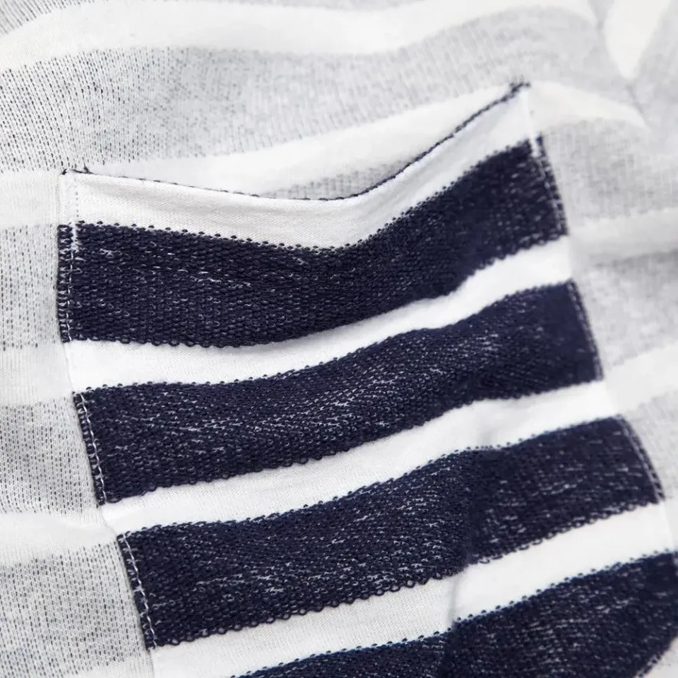 Long Sleeve Contrast Pocket Tee