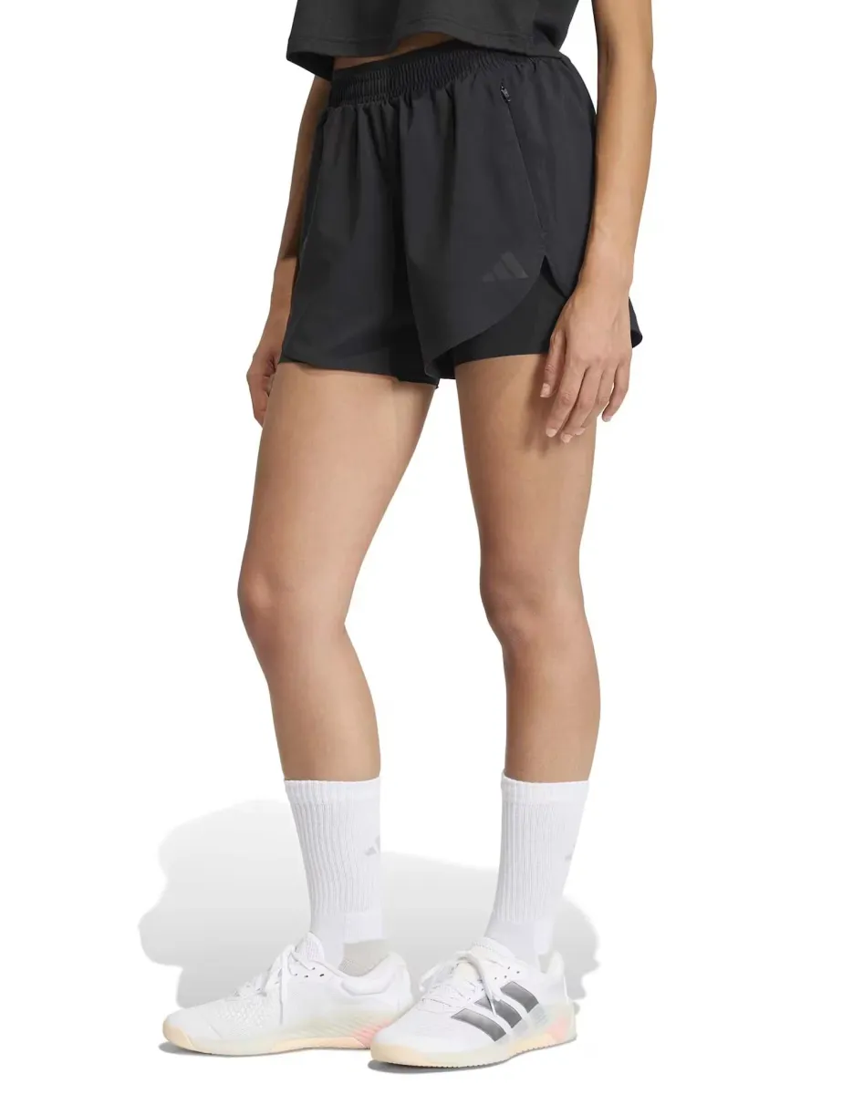 D4T Workout Go To 2-in-1 Shorts Black