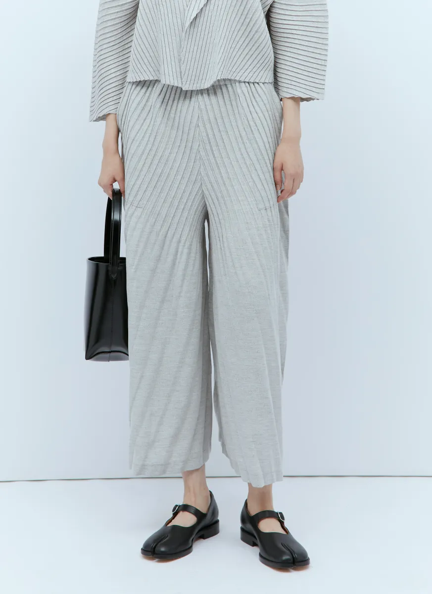 Linen Like Pleats Pants