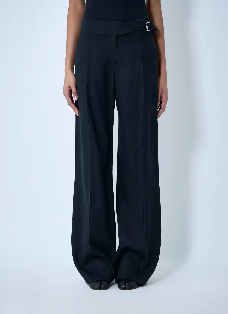Wide-Leg Tailored Trousers