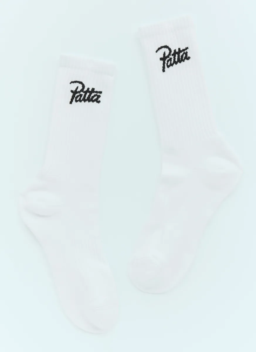 Logo Jacquard Socks