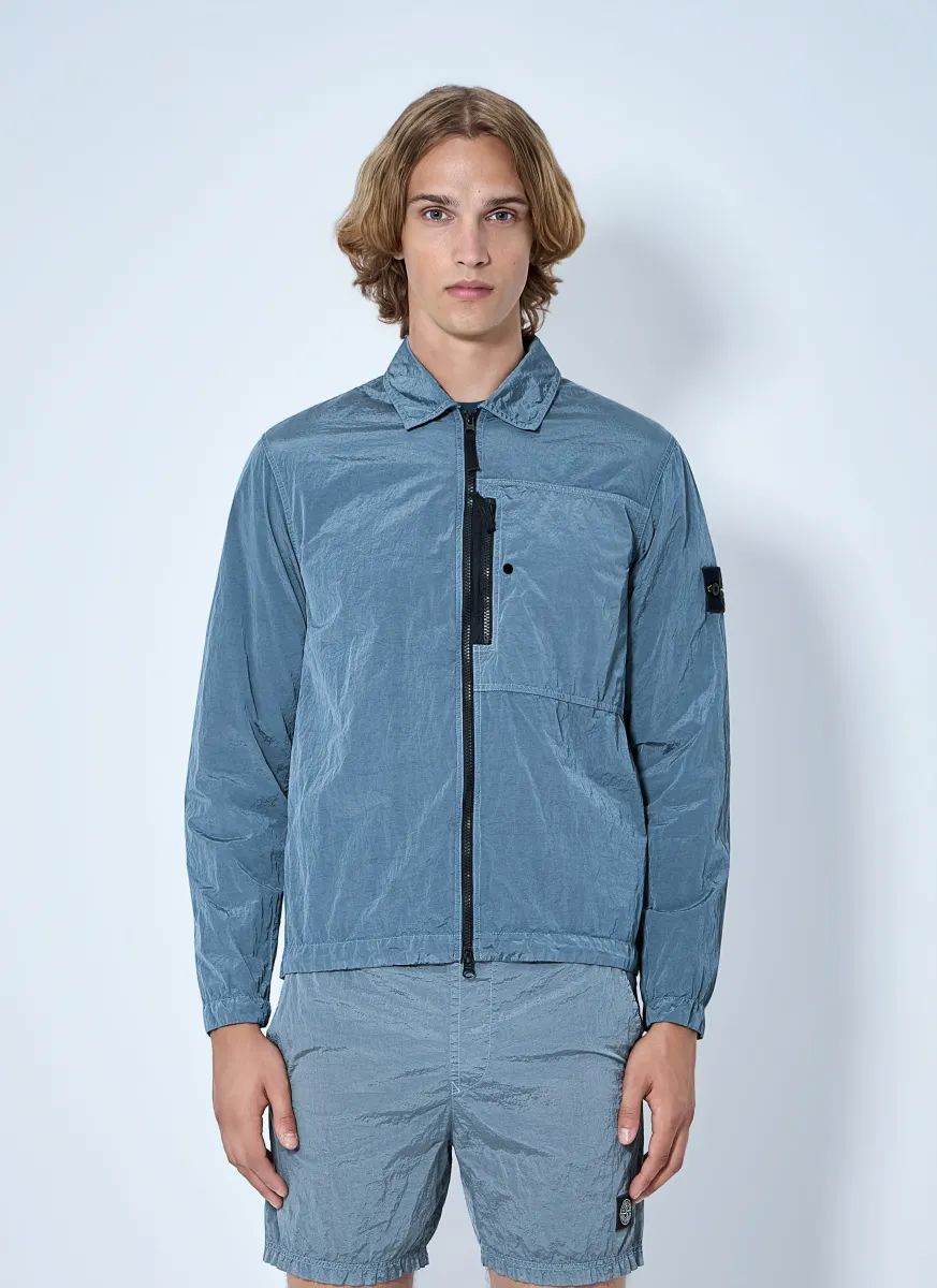 Zip-Up Jacket with Chest Pocket