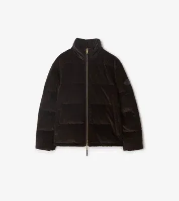 Corduroy Snowdon Puffer Jacket in Clove brown - Men, Nylon