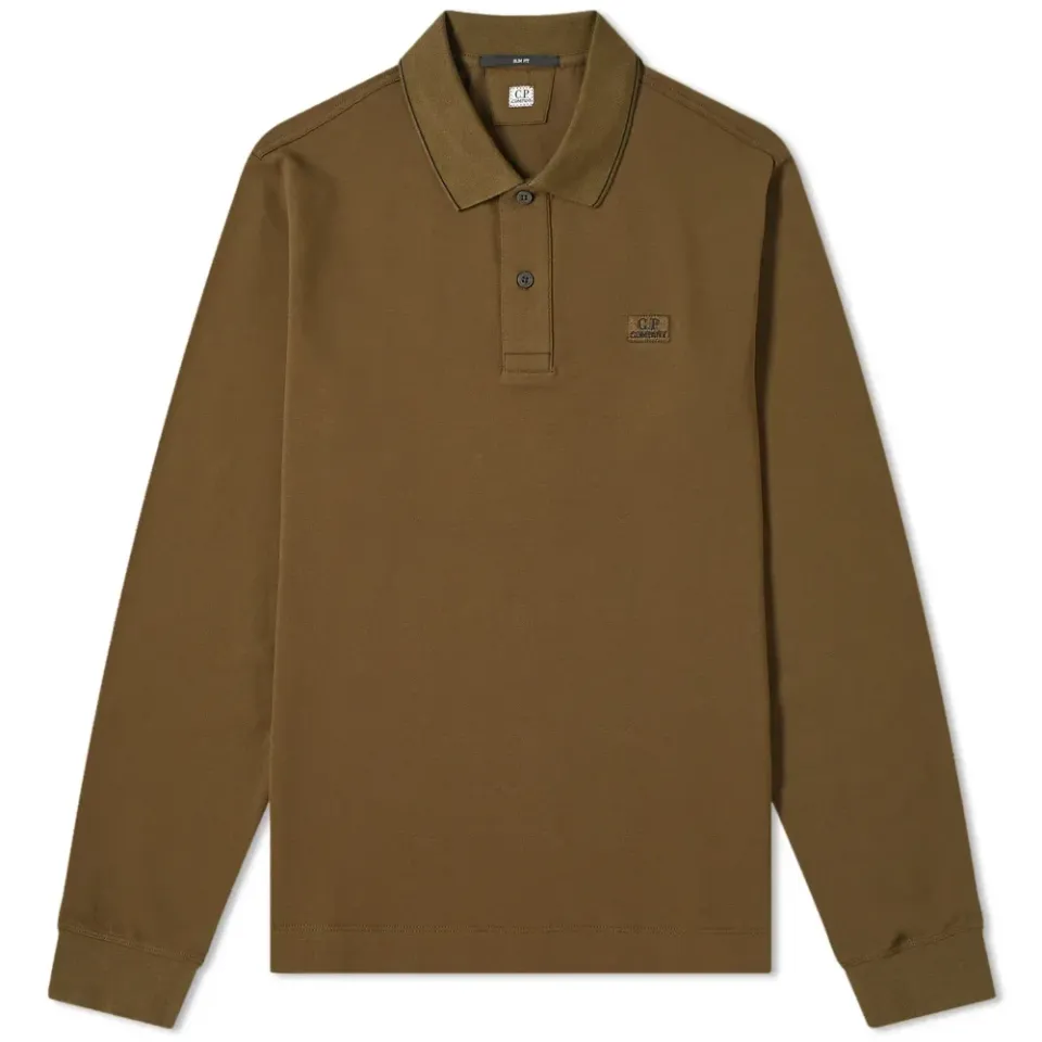 Long Sleeve Patch Logo Polo