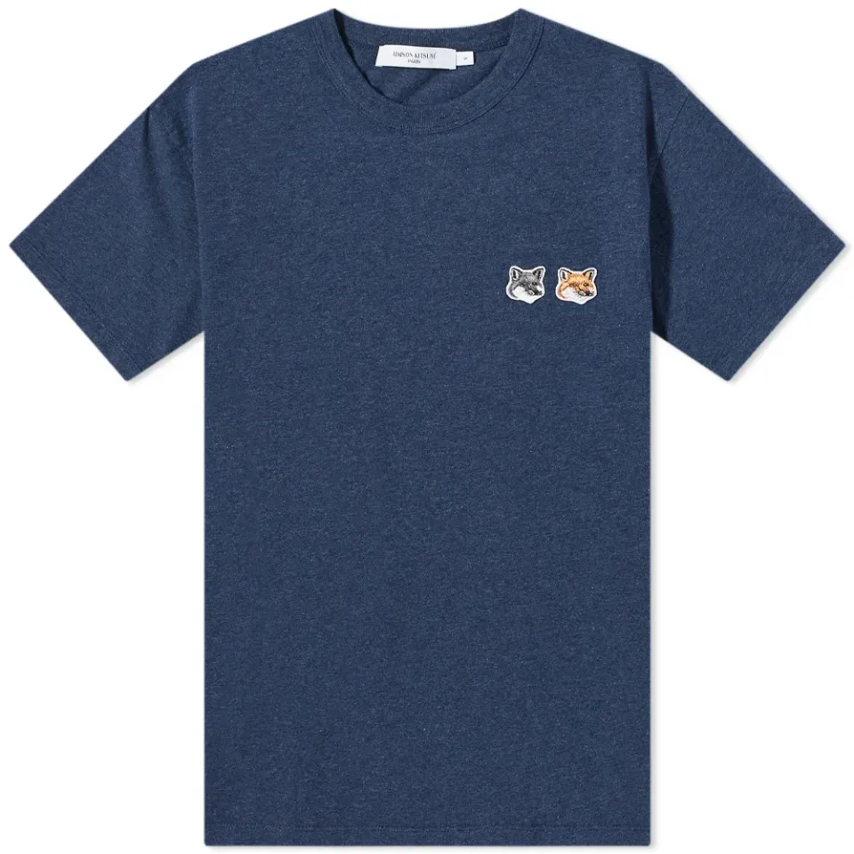 Maison Kitsuné Double Fox Head Patch T-Shirt