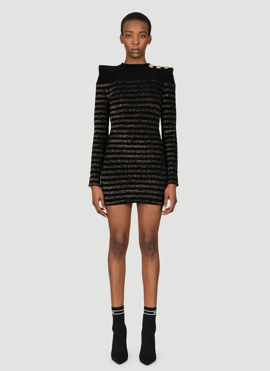 Stripe Jersey Mini Dress