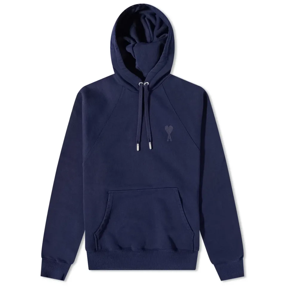 AMI Tonal Small A Heart Popover Hoodie