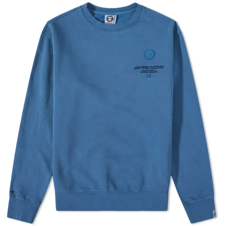 AAPE Washed Logo Crew Sweat