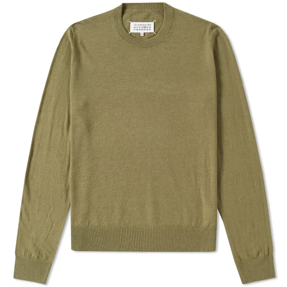 14 Elbow Patch Crew Knit