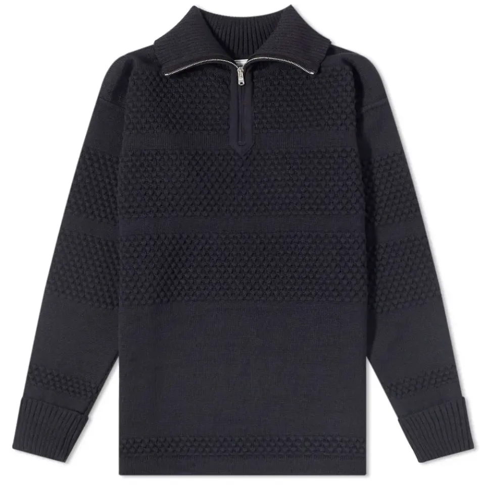 Fisherman Quarter Zip Knit